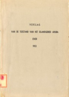 Verslag van de Toestand van het Eilandgebied Aruba over 1953