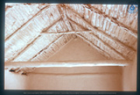 Dakconstructie van cactuskernen, binnenzijde van traditioneel Arubaans lemen woonhuis, Cas di Torto, 1976, Vredebregt, Casper