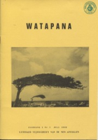 Watapana - Juli 1968 - Literair Tijdschrift van de Nederlandse Antillen, Redactie Watapana