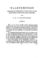 Waarnemingen aangaande de gesteldheid van den grond van het eiland Aruba, en het goud aldaar gevonden (1827) - Reinwardt, Reinwardt, Caspar Georg Carl