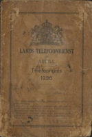 Telefoongids Aruba 1936 - Lands-Telefoondienst op Aruba