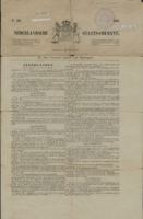 Nederlandsche Staats-Courant (1862, 26 Augustus) - Wetten houdende opheffing der Slavernij, Staat der Nederlanden
