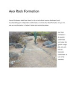 Ayo Rock Formation - Informatie voor Spreekbeurten, Biblioteca Nacional Aruba