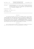 02.11AB92.046 Lv van 9 april '92, houdende machtiging tot het aangaan van een overeenkomst ter beeindiging en voorkoming van geschillen tussen het Land Aruba en Lago Oil & Transport Company, Ltd., DWJZ - Directie Wetgeving en Juridische Zaken