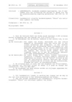 10.11AB12.035 Landsbesluit uitgifte herdenkingsmunt 'Shocoƒ? als nationaal symbool van Aruba, DWJZ - Directie Wetgeving en Juridische Zaken