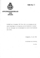 Afkondigingsblad van Aruba 1986 no. 12, DWJZ - Directie Wetgeving en Juridische Zaken
