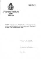Afkondigingsblad van Aruba 1986 no. 14, DWJZ - Directie Wetgeving en Juridische Zaken