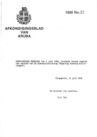 Afkondigingsblad van Aruba 1986 no. 22