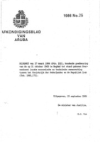 Afkondigingsblad van Aruba 1986 no. 26, DWJZ - Directie Wetgeving en Juridische Zaken