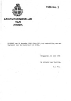 Afkondigingsblad van Aruba 1986 no. 3, DWJZ - Directie Wetgeving en Juridische Zaken