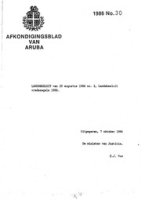 Afkondigingsblad van Aruba 1986 no. 30, DWJZ - Directie Wetgeving en Juridische Zaken