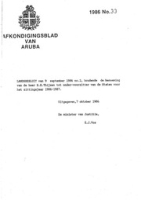 Afkondigingsblad van Aruba 1986 no. 33, DWJZ - Directie Wetgeving en Juridische Zaken