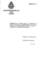 Afkondigingsblad van Aruba 1986 no. 42, DWJZ - Directie Wetgeving en Juridische Zaken
