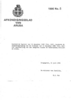Afkondigingsblad van Aruba 1986 no. 8, DWJZ - Directie Wetgeving en Juridische Zaken