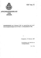 Afkondigingsblad van Aruba 1987 no. 10, DWJZ - Directie Wetgeving en Juridische Zaken