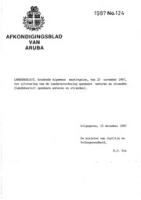 Afkondigingsblad van Aruba 1987 no. 124, DWJZ - Directie Wetgeving en Juridische Zaken