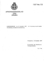 Afkondigingsblad van Aruba 1987 no. 128, DWJZ - Directie Wetgeving en Juridische Zaken