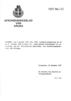 Afkondigingsblad van Aruba 1987 no. 130, DWJZ - Directie Wetgeving en Juridische Zaken