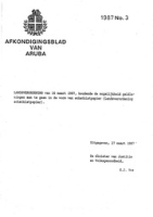 Afkondigingsblad van Aruba 1987 no. 3, DWJZ - Directie Wetgeving en Juridische Zaken
