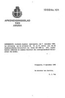 Afkondigingsblad van Aruba 1988 no. 101, DWJZ - Directie Wetgeving en Juridische Zaken