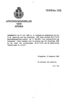 Afkondigingsblad van Aruba 1988 no. 105, DWJZ - Directie Wetgeving en Juridische Zaken