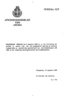 Afkondigingsblad van Aruba 1988 no. 107, DWJZ - Directie Wetgeving en Juridische Zaken
