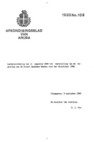 Afkondigingsblad van Aruba 1988 no. 108, DWJZ - Directie Wetgeving en Juridische Zaken