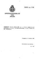 Afkondigingsblad van Aruba 1988 no. 119, DWJZ - Directie Wetgeving en Juridische Zaken