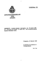 Afkondigingsblad van Aruba 1988 no. 13, DWJZ - Directie Wetgeving en Juridische Zaken