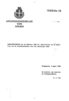 Afkondigingsblad van Aruba 1988 no. 15, DWJZ - Directie Wetgeving en Juridische Zaken