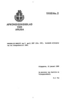 Afkondigingsblad van Aruba 1988 no. 2, DWJZ - Directie Wetgeving en Juridische Zaken