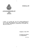 Afkondigingsblad van Aruba 1988 no. 25, DWJZ - Directie Wetgeving en Juridische Zaken