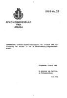 Afkondigingsblad van Aruba 1988 no. 26, DWJZ - Directie Wetgeving en Juridische Zaken