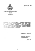 Afkondigingsblad van Aruba 1988 no. 41, DWJZ - Directie Wetgeving en Juridische Zaken