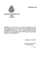 Afkondigingsblad van Aruba 1988 no. 45, DWJZ - Directie Wetgeving en Juridische Zaken