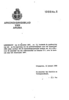 Afkondigingsblad van Aruba 1988 no. 5, DWJZ - Directie Wetgeving en Juridische Zaken