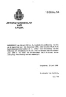 Afkondigingsblad van Aruba 1988 no. 54, DWJZ - Directie Wetgeving en Juridische Zaken