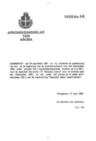 Afkondigingsblad van Aruba 1988 no. 58, DWJZ - Directie Wetgeving en Juridische Zaken