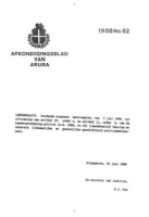 Afkondigingsblad van Aruba 1988 no. 62, DWJZ - Directie Wetgeving en Juridische Zaken