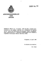 Afkondigingsblad van Aruba 1989 no. 14, DWJZ - Directie Wetgeving en Juridische Zaken