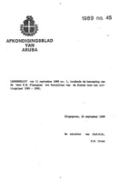 Afkondigingsblad van Aruba 1989 no. 45, DWJZ - Directie Wetgeving en Juridische Zaken