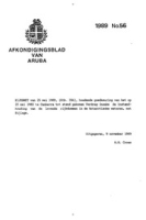 Afkondigingsblad van Aruba 1989 no. 56, DWJZ - Directie Wetgeving en Juridische Zaken