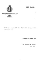 Afkondigingsblad van Aruba 1989 no. 60, DWJZ - Directie Wetgeving en Juridische Zaken