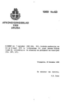 Afkondigingsblad van Aruba 1989 no. 63, DWJZ - Directie Wetgeving en Juridische Zaken