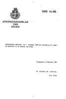 Afkondigingsblad van Aruba 1989 no. 66, DWJZ - Directie Wetgeving en Juridische Zaken