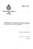 Afkondigingsblad van Aruba 1989 no. 75, DWJZ - Directie Wetgeving en Juridische Zaken