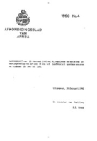 Afkondigingsblad van Aruba 1990 no. 4, DWJZ - Directie Wetgeving en Juridische Zaken