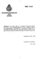 Afkondigingsblad van Aruba 1990 no. 8, DWJZ - Directie Wetgeving en Juridische Zaken