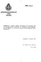 Afkondigingsblad van Aruba 1991 no. 1, DWJZ - Directie Wetgeving en Juridische Zaken
