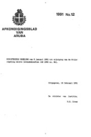 Afkondigingsblad van Aruba 1991 no. 12, DWJZ - Directie Wetgeving en Juridische Zaken